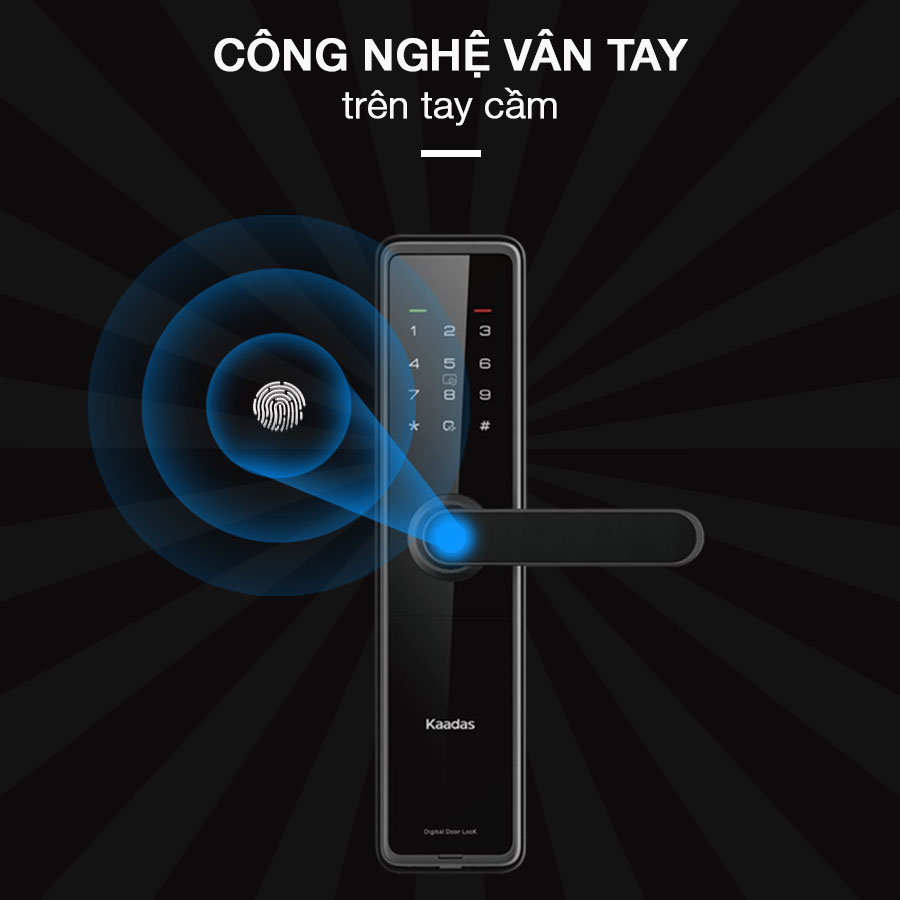 KAADAS L8 7 Công Nghệ Vân Tay Trên Tay Cầm