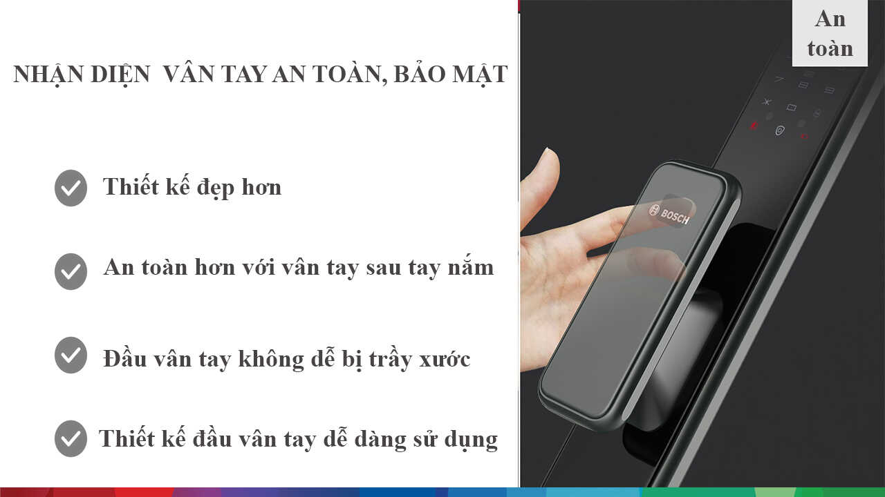 dấu vân tay khóa bosch el600