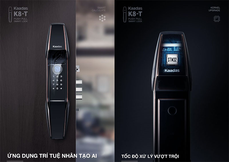 Khóa Vân Tay Kaadas K8-T Sử Dụng Công Nghệ Hiện Đại