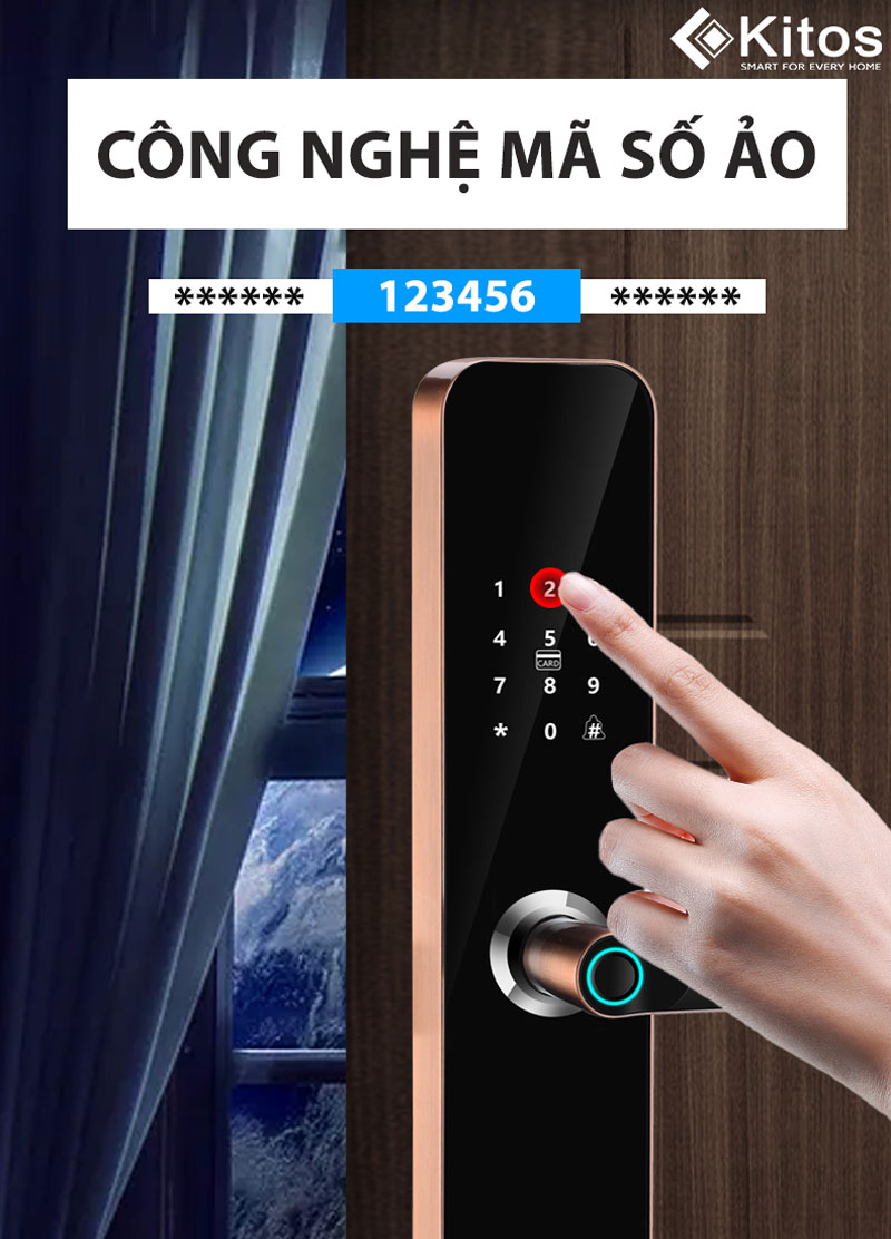 Khóa vân tay thẻ từ Kitos KT-V3