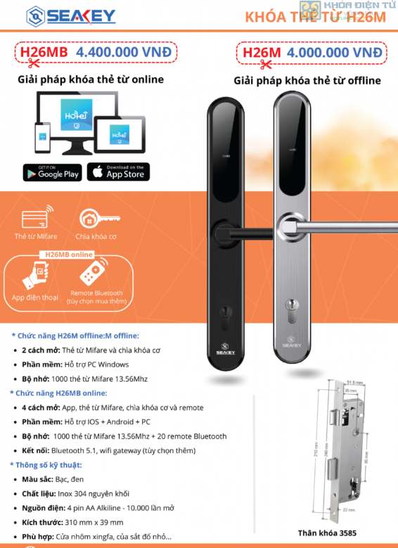 khóa thẻ từ Seakey H26MB, khóa điện tử Seakey, khóa thẻ từ khách sạn, khóa thông minh Seakey, khóa thẻ từ cao cấp, khóa điện tử thông minh Khóa Thẻ Từ Seakey H26Mb, Khóa Điện Tử Seakey, Khóa Thẻ Từ Khách Sạn, Khóa Thông Minh Seakey, Khóa Thẻ Từ Cao Cấp, Khóa Điện Tử Thông Minh