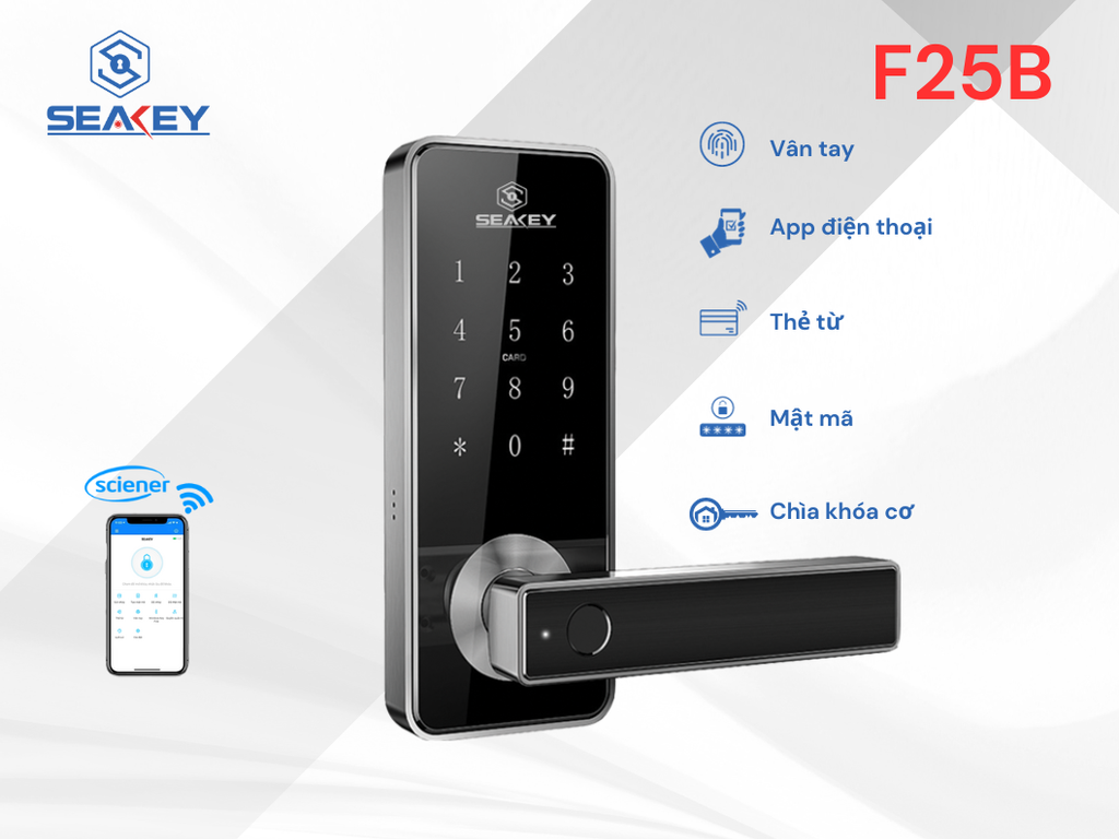 Khóa vân tay Seakey F25B