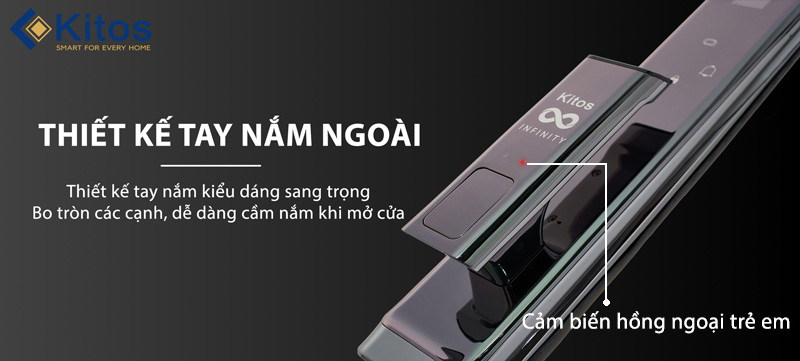 Khoá cửa Kitos Infinity 3D Face