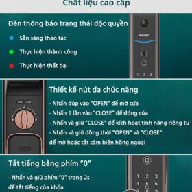 Khóa Cửa Vân Tay Philips Ddl-709 Fvp-7Hws | Giảm 25%