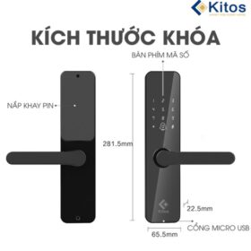 Khóa cửa vân tay KITOS KT V2 PRO giá rẻ | Sale 29%