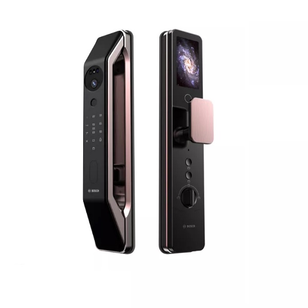 khóa cửa thông minh Bosch FU6 Plus, khóa điện tử Bosch, khóa nhận diện khuôn mặt, khóa vân tay cao cấp, khóa cửa gỗ