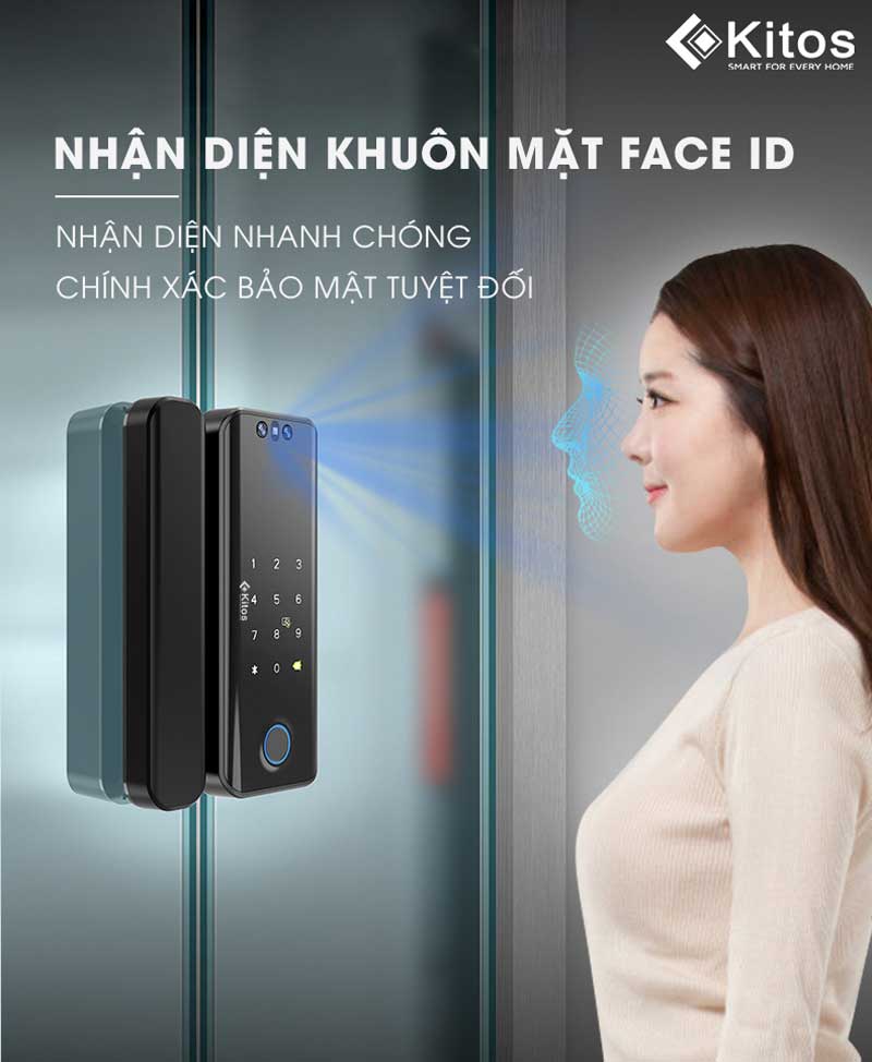 Khóa Cửa Vân Tay Kitos KT GL30 Face ID