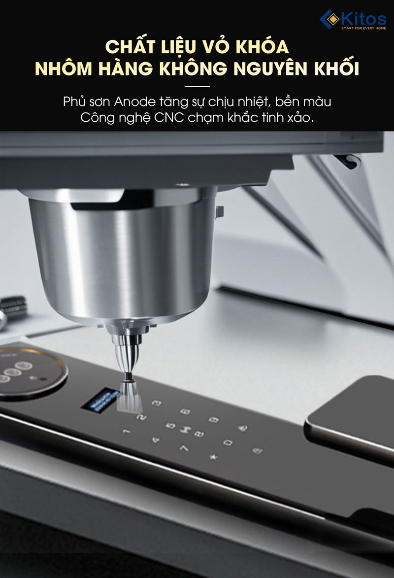 Khóa cửa vân tay Kitos KT X8 FACE ID
